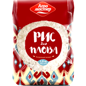 Крупа Рис Для Плова  "Агромастер" 1,5 кг.*8