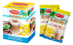 Кофейный напиток  LATTE "Aristocrat" Банан 10*8*20г
