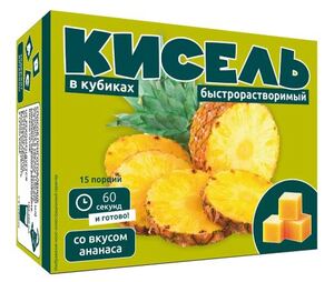 Кисель "Отличная кухня" (Ананас) в кубиках ТУ 450 г. *24