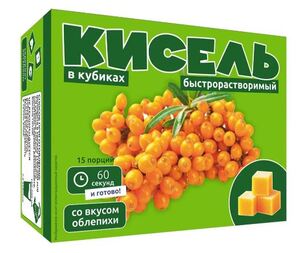 Кисель "Отличная кухня" (Облепиха) в кубиках ТУ 450 г. *24