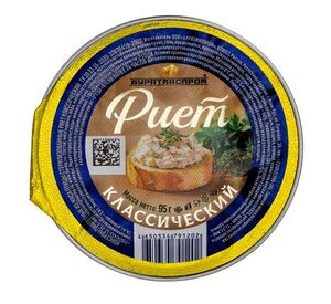 Риет из мяса птицы "Бурятмяспром" Классический ТУ (ламистер) 95г.*20