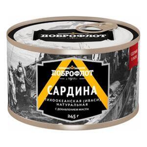 К607 Сардина (ИВАСИ) д/м "Доброфлот" (ключ) ГОСТ 245 г.*24 (Код на банке М54ПО8)